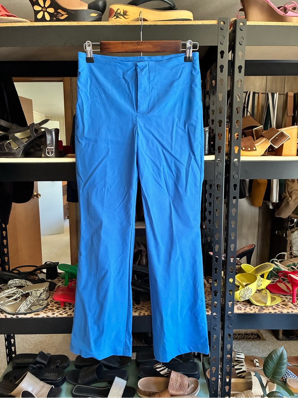 Women's Boot Cut Pants in Bright Blue